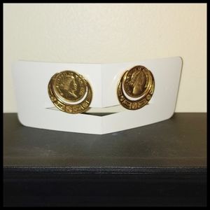 Vintage Queen Elizabeth Regina Coin Earrings